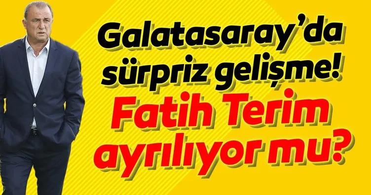 Galatasaray’da şok gelişme! Fatih Terim ayrılıyor mu?