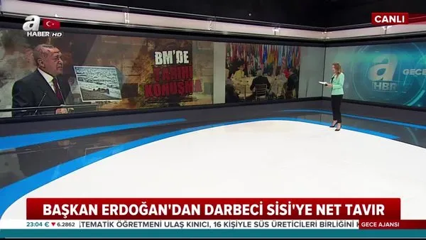 Başkan Erdoğan, Mısır'ın darbeci lideri Sisi'yi görünce salona girmedi