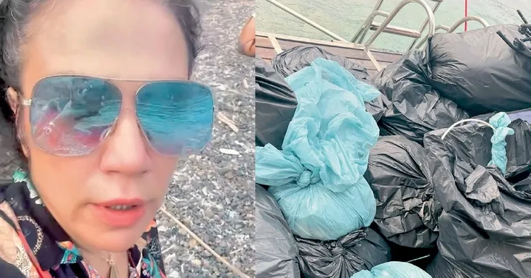 Plastik atık topladı