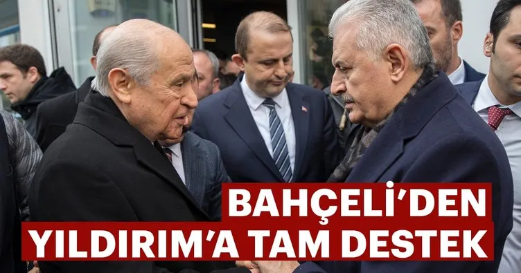 Bahçeli’den Yıldırım’a tam destek