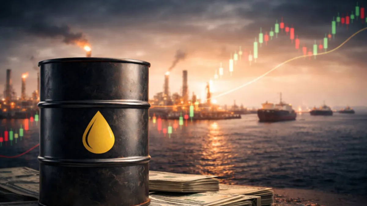 Brent petrol grafiği ve borsa ekranı