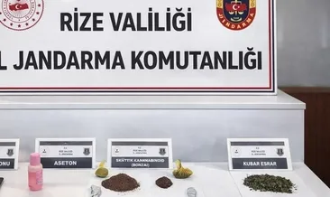 Rize’nin Pazar ilçesinde uyuşturucu operasyonu