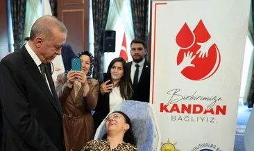 Başkan Erdoğan, Kan Ver Hayat Ver programına katıldı