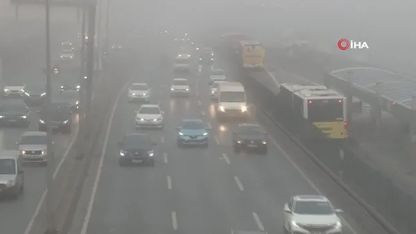 İstanbul'da ulaşıma sis engeli: Görüş mesafesi 20 metreye kadar düştü!