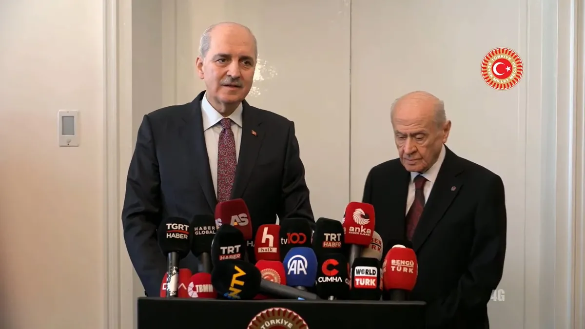 TBMM Başkanı Numan Kurtulmuş MHP lideri Devlet Bahçeli ile görüştü
