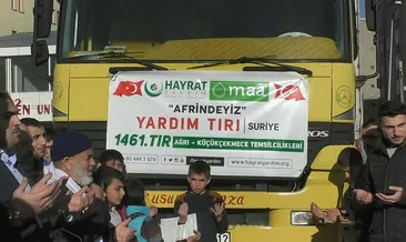 Ağrı’dan Suriye’ye yardım tırı