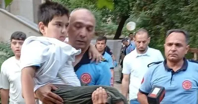 Bahçe duvarının demir korkuluğu omzuna saplandı #gaziantep