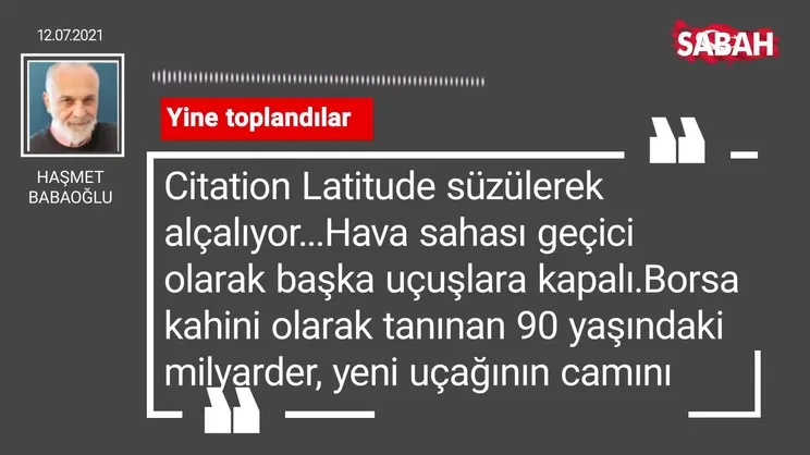 Haşmet Babaoğlu | Yine toplandılar