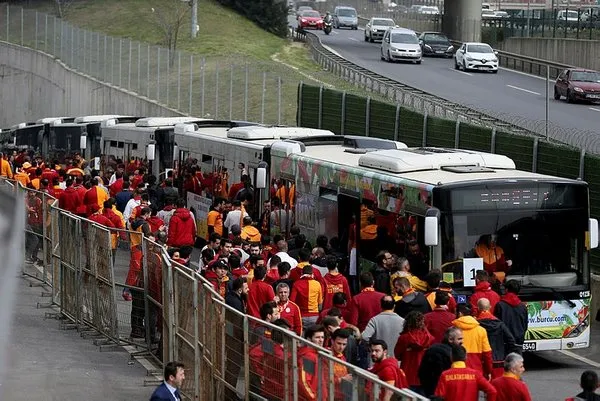 Galatasaray taraftarı Kadıköy'e böyle geldi