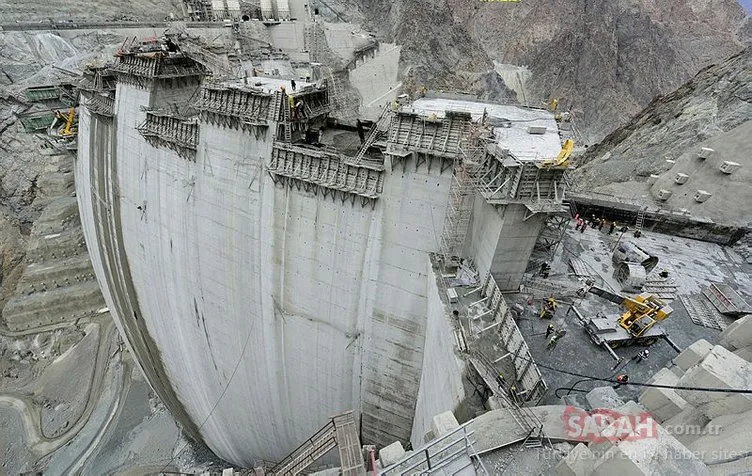 Yusufeli Barajı gövde inşaatının yüzde 96’sı tamamlandı