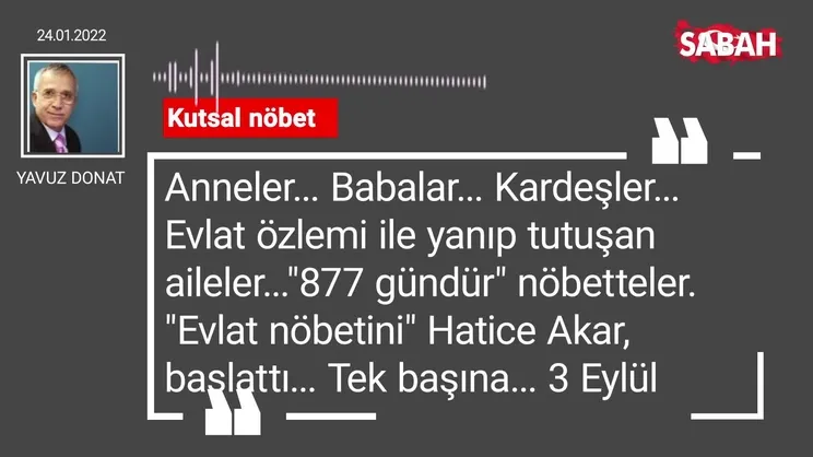 Yavuz Donat | Kutsal nöbet