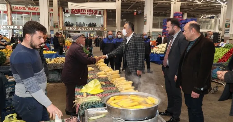Başkan Savran, pazar esnafıyla buluştu