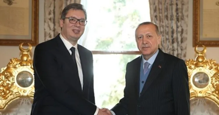 Cumhurbaşkanı Erdoğan, Sırbistan Devlet Başkanı Vucic’i kabul ediyor