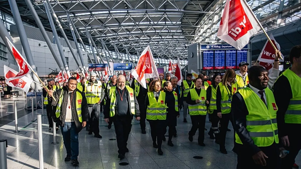 Hava trafiği sekteye uğramıştı: Almanya'da 24 saatlik grev sona erdi