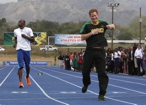 Prens Harry, Usain Bolt ile yarıştı