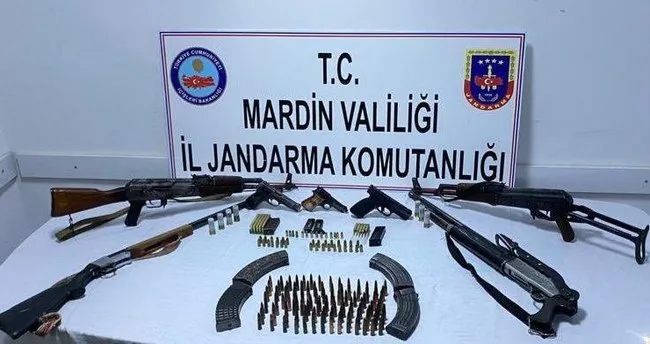 Mardin'de silah ve mühimmat ele geçirildi