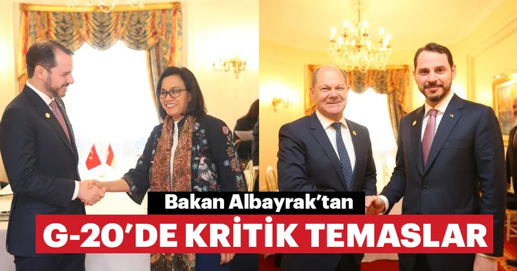 Bakan Albayrak’tan G-20 temasları