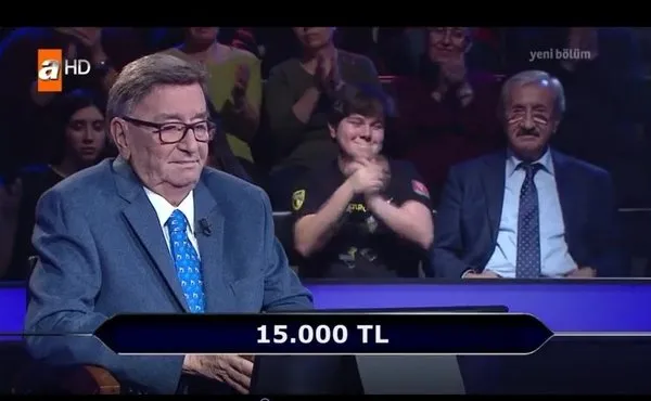 'Kim milyoner olmak ister'de değeri en az 15 bin TL olan sorular