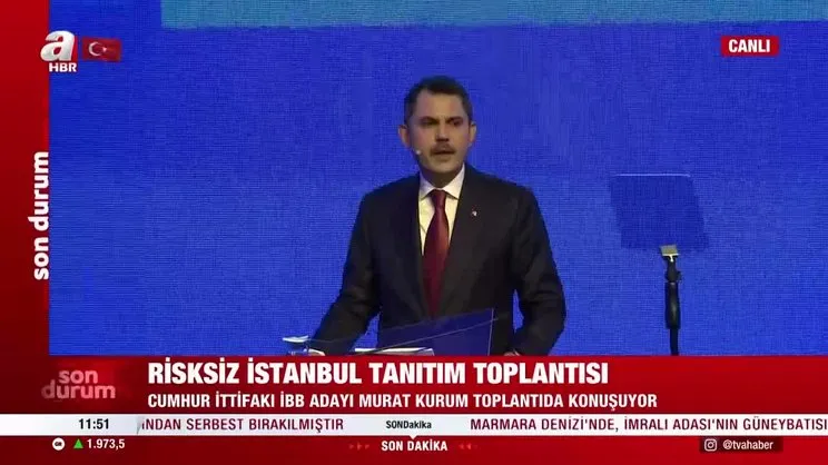 Murat Kurum 'Risksiz İstanbul' tanıtım toplantısında konuştu | Video