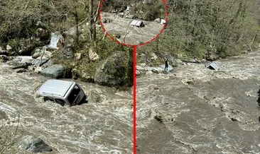 Giresun’da feci kaza! Otomobil metrelerce yüksekten dereye uçtu: Genç sürücü hayatını kaybetti #giresun