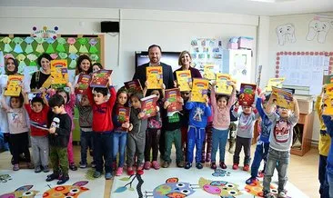 Erbaa Belediyesinden çocuklara boyama kitabı