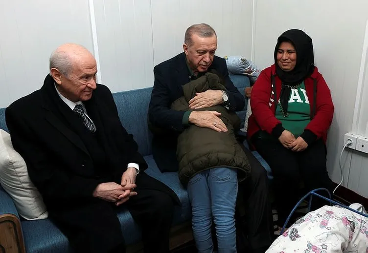 Başkan Erdoğan ve Bahçeli Osmaniye'de depremzedelerle bir araya geldi! 