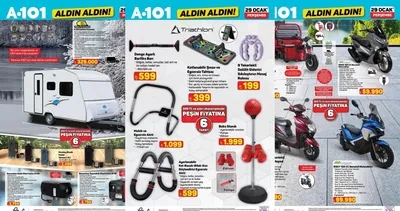 BU HAFTA RAFLARDA! A101 aktüel indirim kataloğu 29 Ocak 2026: Karavan, termos, motosiklet...