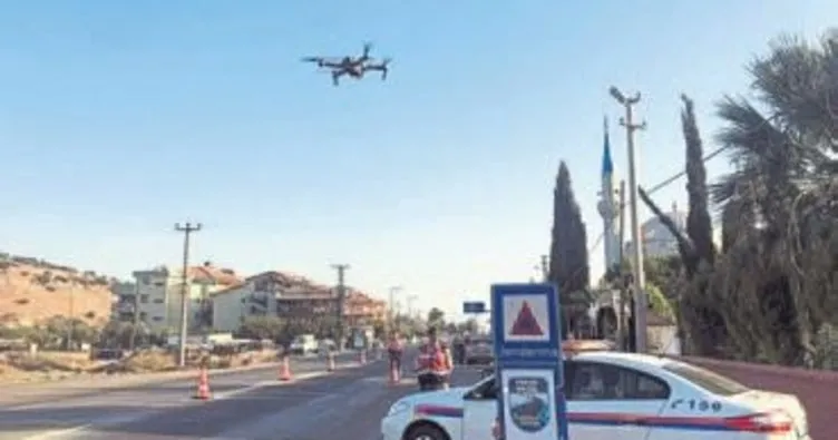 Jandarma drone ile denetliyor