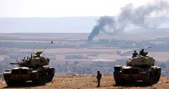 Sınırda şiddetli patlamalar meydana geldi