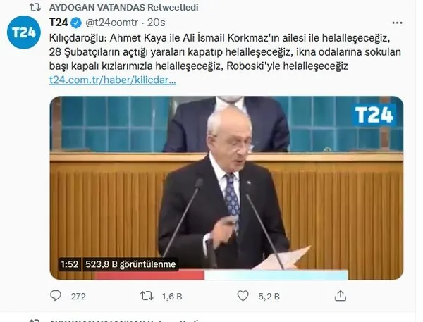 1637138740680.jpg Kemal Kılıçdaroğlu 'Helalleşme' çıkışı ile en çok FETÖ'cüleri sevindirdi