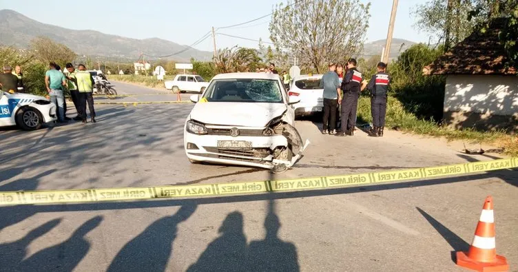 Polisten kaçan motosiklete otomobil çarptı: 1 ölü, 2 yaralı
