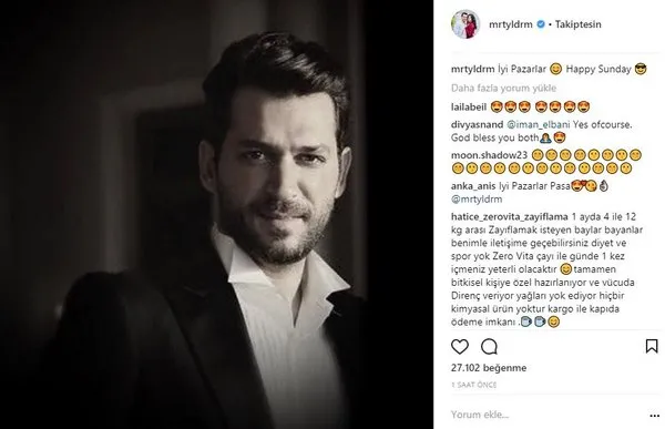 Ünlülerin Instagram paylaşımları (17.12.2017)