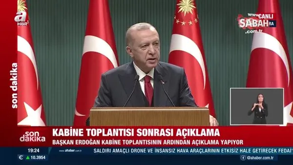 Son dakika! Başkan Erdoğan
