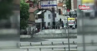 İstanbul’un göbeğinde taş, sopa ve pompalı tüfekli kavga kamerada | Video