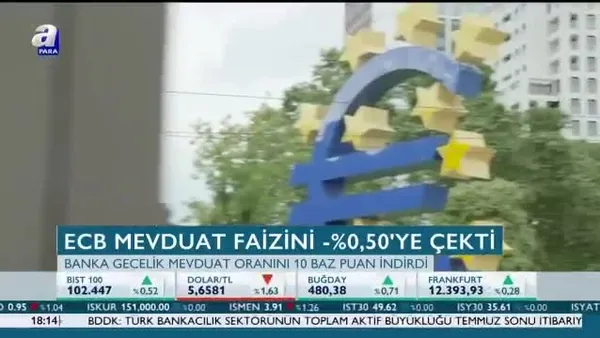 Avrupa Merkez Bankası faizleri değiştirdi