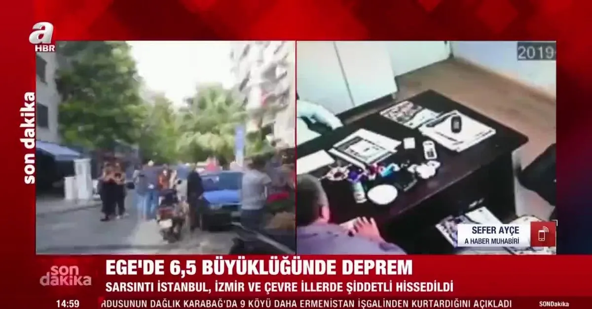 Son Dakika Izmir De 6 6 Buyuklugunde Deprem Deprem Bolgesinde Ilk Goruntuler Video Videosunu Izle Son Dakika Haberleri