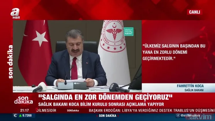SON DAKİKA: Sağlık Bakanı Fahrettin Koca: Yeni vakaların yüzde 85’i İngiltere varyantı | Video