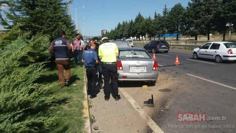 Uşak’taki trafik kazasında polis büyük şok yaşadı