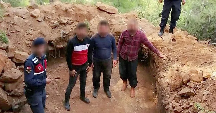 Define avcıları suçüstü yakalandı