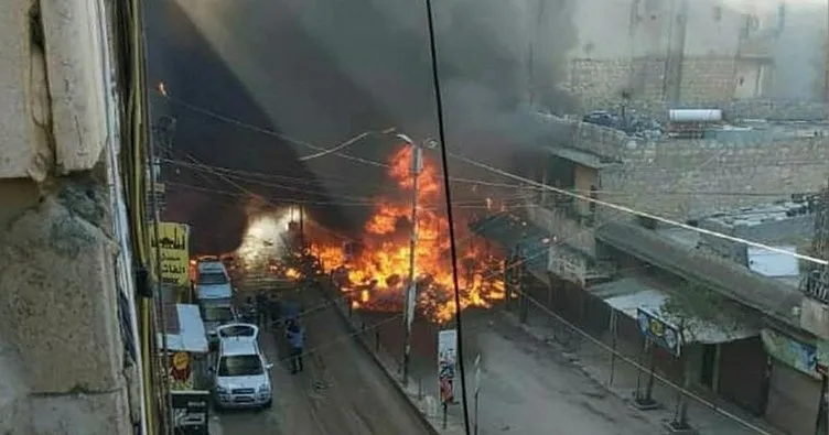Son dakika: Afrin’de bomba yüklü araç patladı