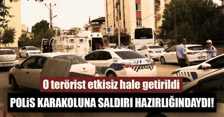Polis karakoluna saldırı hazırlığındaki terörist öldürüldü