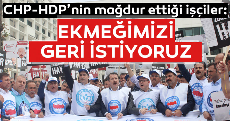 Ekmeğimizi geri istiyoruz