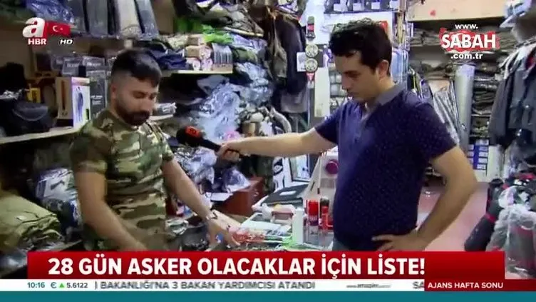 Bedelli askerler yanlarına ne almalı? İşte 28 gün askere gidecekler için liste!