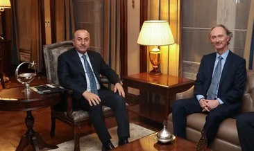Çavuşoğlu, BM Suriye Özel Temsilcisi Pedersen ile görüştü