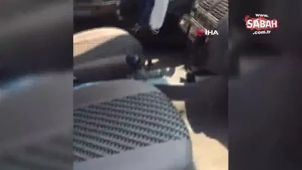 Otomobile giren yılan kazaya neden oldu | Video