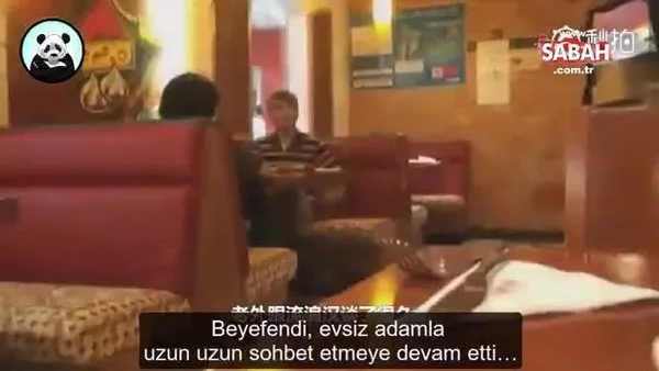 Çin'deki bir sosyal deneyde restorandan kovulmak istenen evsize bir Türk sahip çıktı