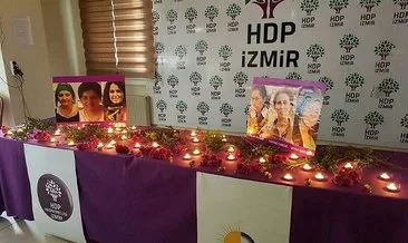 HDP il binasında teröristlere anma