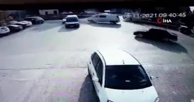 Antalya’da drift yaparken polise yakalanan talihsiz sürücü kamerada