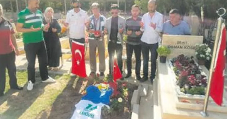 Taraftarlardan şehit Kansuva’ya zıyaret