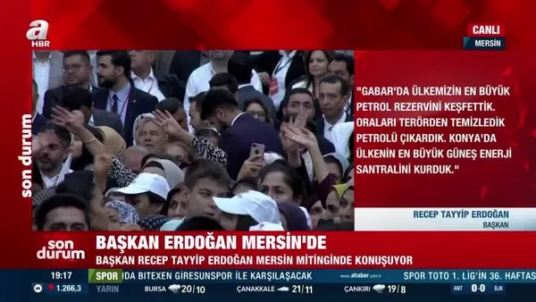 Başkan Erdoğan'dan Mersin'de '14 Mayıs' mesajı: Ülkeyi teröristlere bırakmayacağız